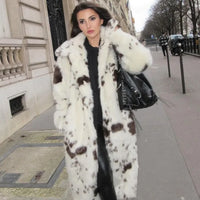 FLAFI LEOPARD FUR COAT