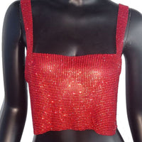 WENDY RHINESTONES TOP