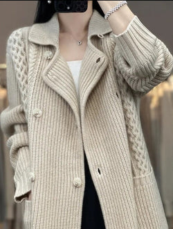 AMINE KNITTED CARDIGAN