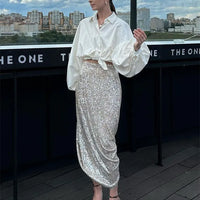 SPARKLE MIDI SKIRT