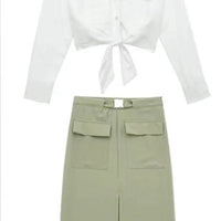 CHARLOTTE SHIRT & SKIRT SET
