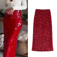 SPARKLE MIDI SKIRT