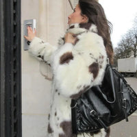 FLAFI LEOPARD FUR COAT