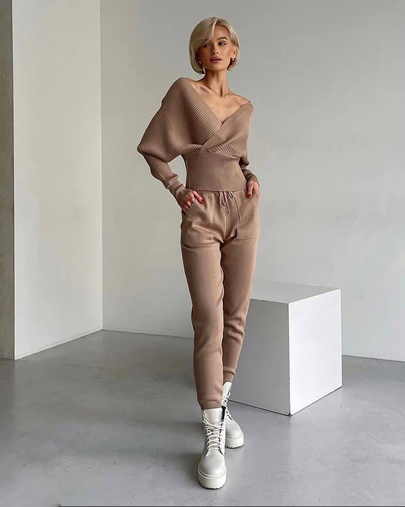 JESIKA 2 PIECES  KNITWEED SET