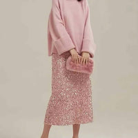 SPARKLE MIDI SKIRT