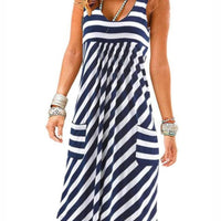 POLLINA STRIPED DRESS /plus size/
