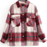 WOOL PLAID OVERSHIRT