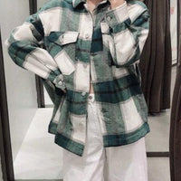 WOOL PLAID OVERSHIRT