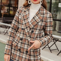 LOVELY PLAID BLAZER