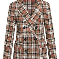 LOVELY PLAID BLAZER