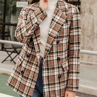 LOVELY PLAID BLAZER