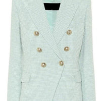 SANDRA MINT TWEED BLAZER