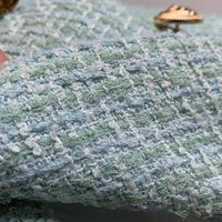 SANDRA MINT TWEED BLAZER