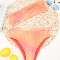 CANDY TIE-DYE BANDEAU BIKINI