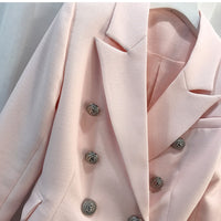 NASTASIA BABY PINK BLAZER