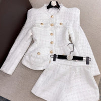 GABRIELLE TWEED BLAZER & SHORTS