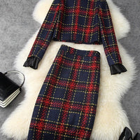 GABRIELLA TWEED JACKET & SKIRT SET