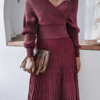 VIOLETTA KNIT OFF-SHOULDERS SET