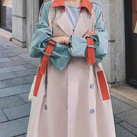 LANNA COLORBLOCK TRENCH COAT