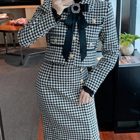 SHARON TWEED SKIRT & BLAZER SET