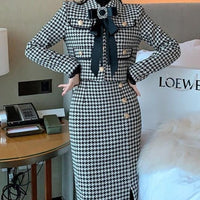 SHARON TWEED SKIRT & BLAZER SET