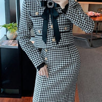 SHARON TWEED SKIRT & BLAZER SET