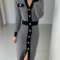 SAMANTHA V-NECK DRESS