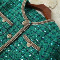 POLLY TWEED SEQUINS BLAZER & SKIRT