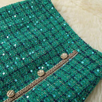 POLLY TWEED SEQUINS BLAZER & SKIRT