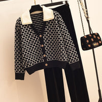 LURDES GEOMETRIC KNIT SET