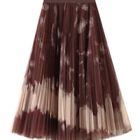 NANCY PLEATED CHIFFON SKIRT