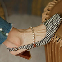 GRETA PEARL VINTAGE HEELS