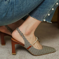 GRETA PEARL VINTAGE HEELS