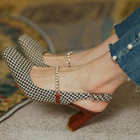 GRETA PEARL VINTAGE HEELS