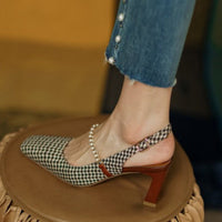 GRETA PEARL VINTAGE HEELS