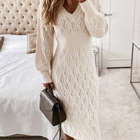 COZY KNIT MIDI DRESS