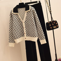 LURDES GEOMETRIC KNIT SET