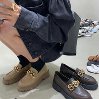 ELINA METAL CHAIN LOAFERS