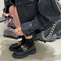 ELINA METAL CHAIN LOAFERS