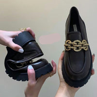 ELINA METAL CHAIN LOAFERS
