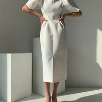 MEDDISON PUFF SLEEVE DRESS