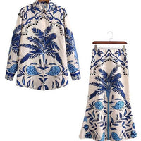 MIA BLOUSE & LONG SKIRT SET