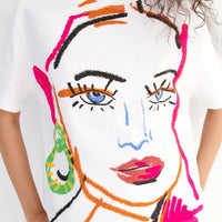 NICOLE PRINTED T-SHIRT
