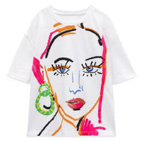 NICOLE PRINTED T-SHIRT