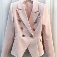 NASTASIA BABY PINK BLAZER