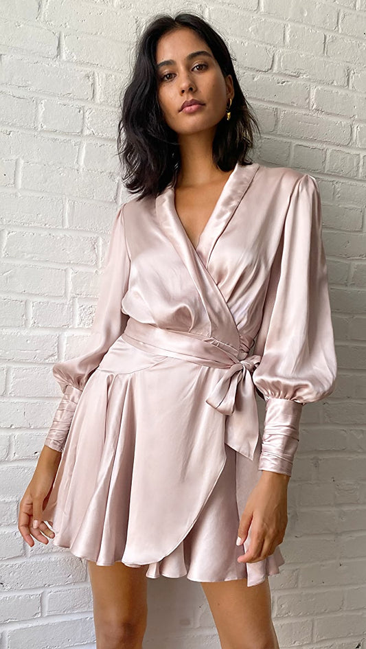 JULIETTE SILK WRAP DRESS