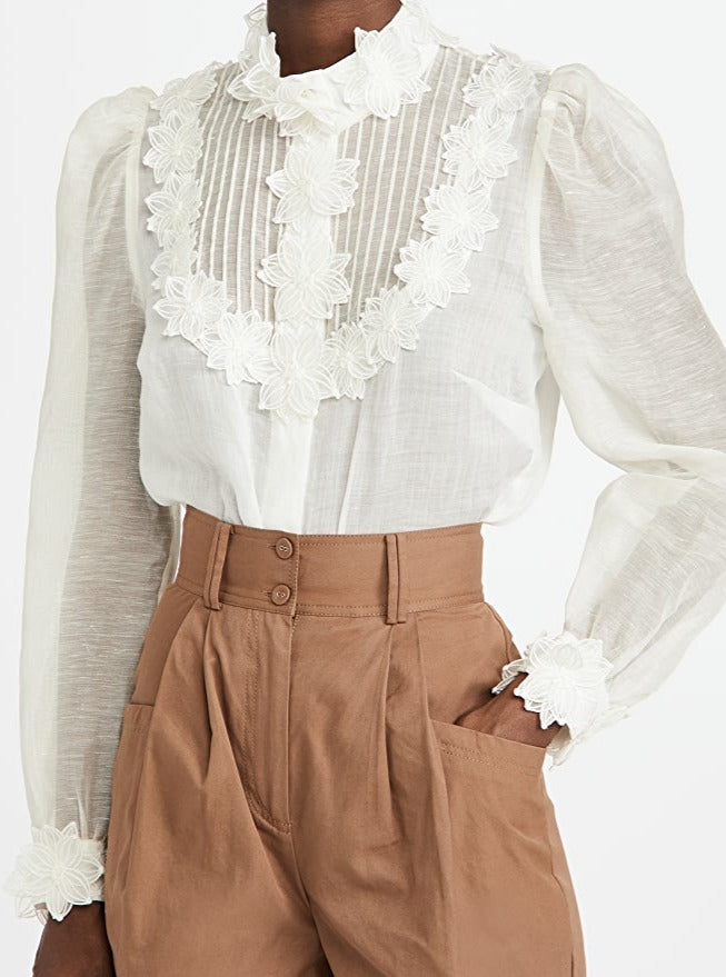 FLEUR EMBROIDERY BLOUSE limited edition