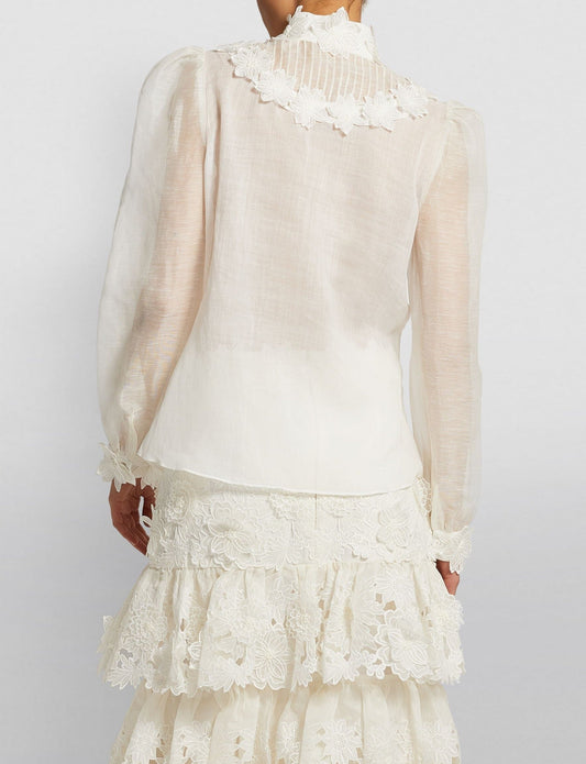 FLEUR EMBROIDERY BLOUSE limited edition