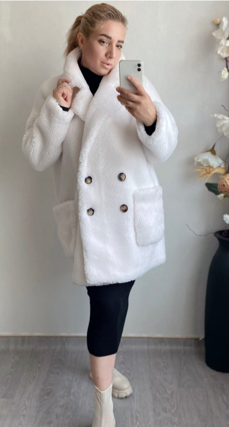 Angela Australian Wool Coat&Real Fur