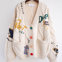 Luisa Warm Knitted Sweater&Embroidery